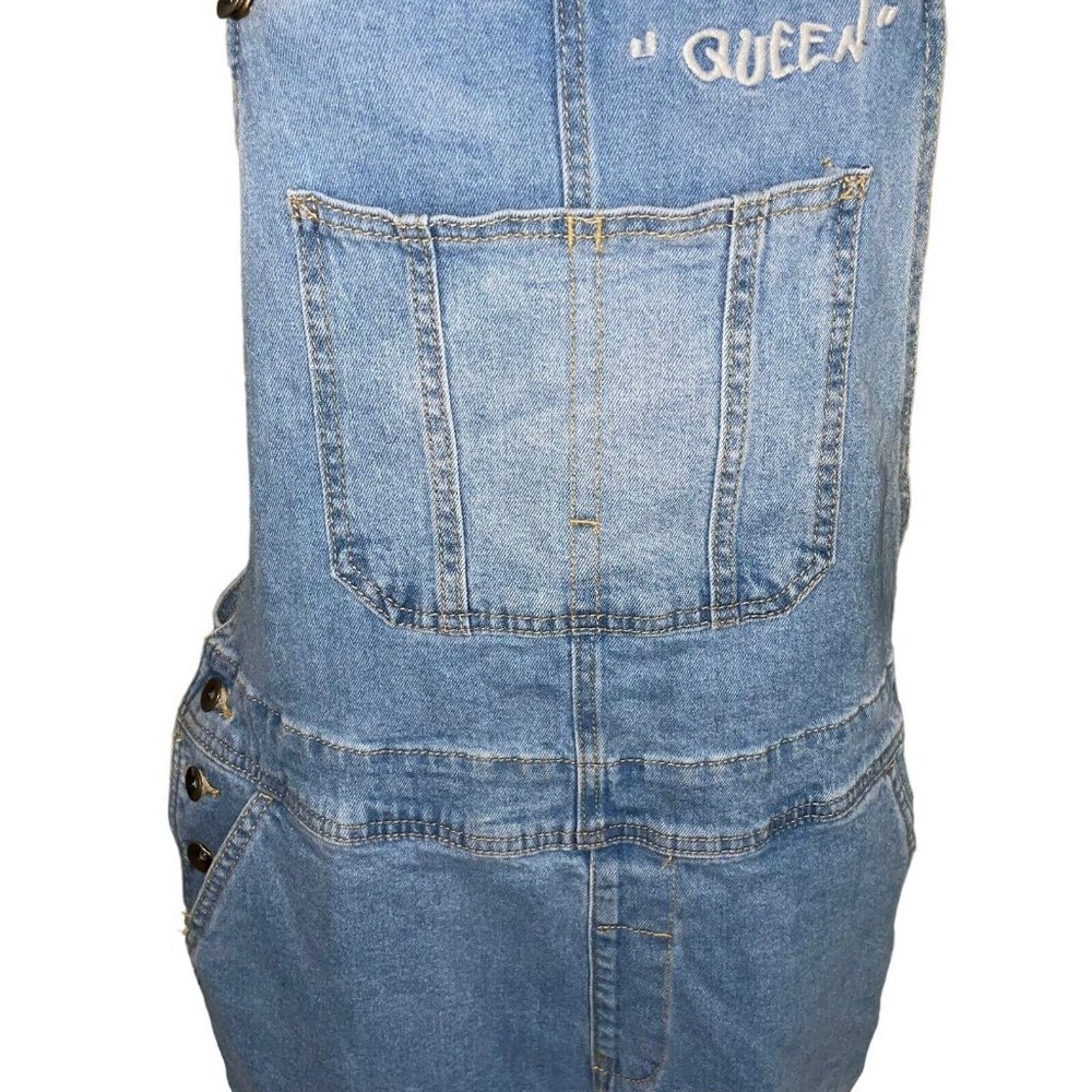 Take Pride RAINBOW Straps QUEEN DENIM OVERALLS JEANS Size M, NWT - Picture 5 of 9